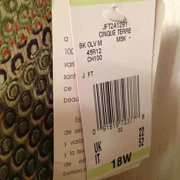 Anne Klein green silk skirt sz 18 W - Picture 3 of 6